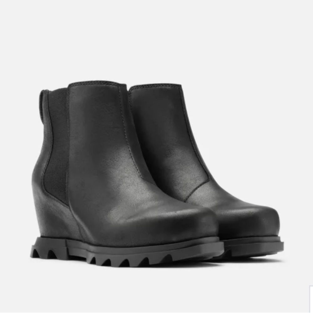 Sorel Joan of Artic Wedge III Chelsea boot winter waterproof 8.5 8 1/2 black